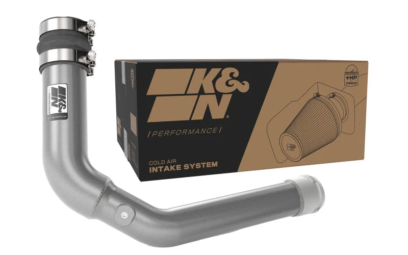 K&N 22-23 Subaru WRX 2.4L H4 Aluminum Charge Pipe Kit - Gunmetal Gray - Additional View 6