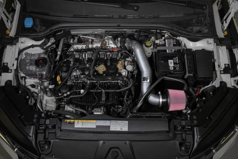 K&N 22-23 Volkswagen Golf R Typhoon Performance Air Intake System - Installation View