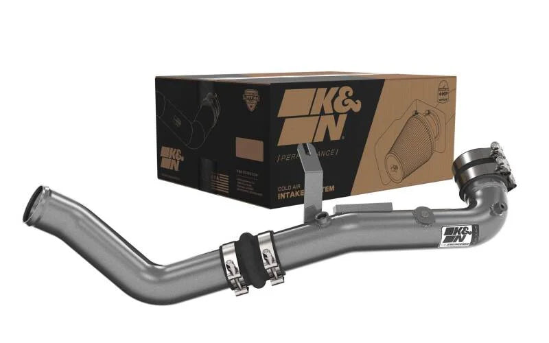 K&N 22-24 Honda Civic 1.5L L4 Aluminum Charge Pipe Kit - Gunmetal Gray - Additional View 6