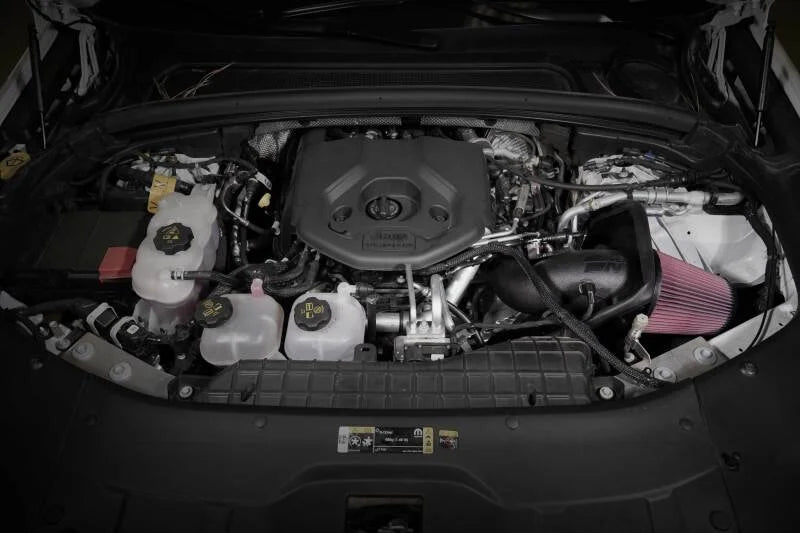 K&N 22-24 Jeep Grand Cherokee 2.0L L4 Performance Air Intake System - Back View