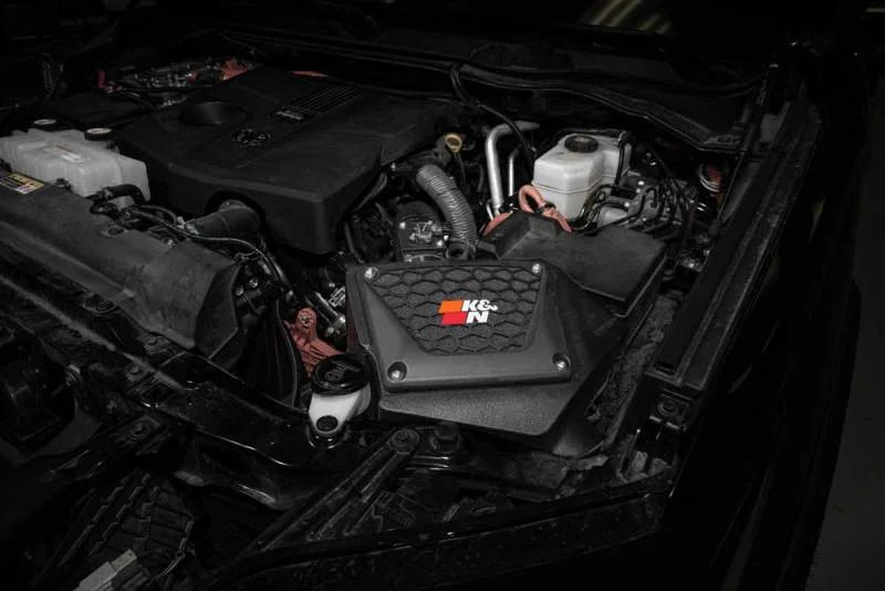 K&N 22-24 Toyota Tunda 3.5L V6 AirCharger Intake - Side View