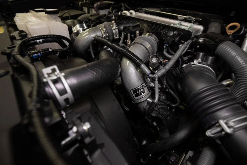 K&N 22-24 Toyota Tundra 3.4L V6 Turbo Charge Pipe Kit - Back View