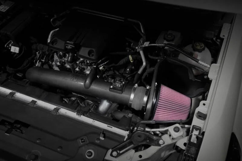 K&N 23-24 GMC Canyon / Chevrolet Colorado 2.7L L4 F/I AirCharger Performance Intake System - Back View