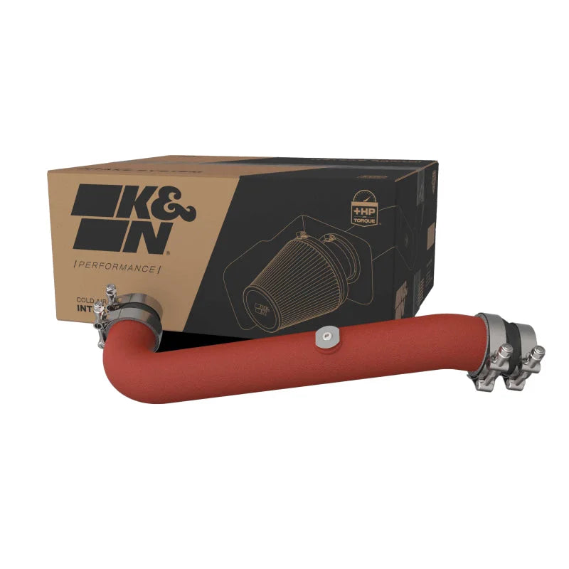 K&N 23-24 Toyota GR Corolla L3 1.6L Charge Pipe Kit - Wrinkle Red - Additional View 5