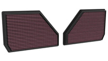 Load image into Gallery viewer, K&amp;N 25+ BMW X5 M V8-4.4L High-Flow Replacement Air Filter - Side View