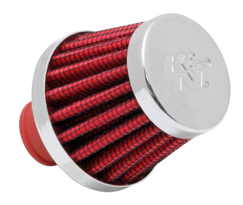 K&N 2in Base OD x .375in Flange ID x 1.75in H Rubber Base Crankcase Vent Filter - Main Product View