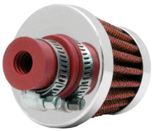 Load image into Gallery viewer, K&amp;N 2in Base OD x .375in Flange ID x 1.75in H Rubber Base Crankcase Vent Filter - Side View