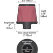 Load image into Gallery viewer, K&amp;N 2in Base OD x .375in Flange ID x 1.75in H Rubber Base Crankcase Vent Filter - Additional View 5
