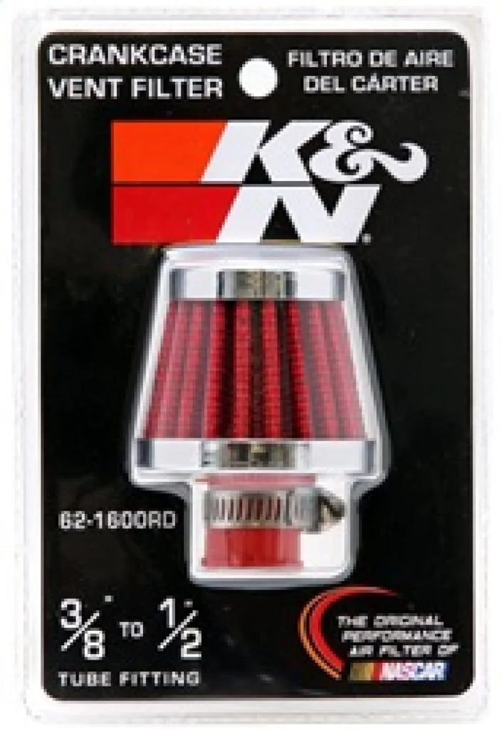 K&N 2in Base OD x .375in Flange ID x 1.75in H Rubber Base Crankcase Vent Filter - Additional View 7