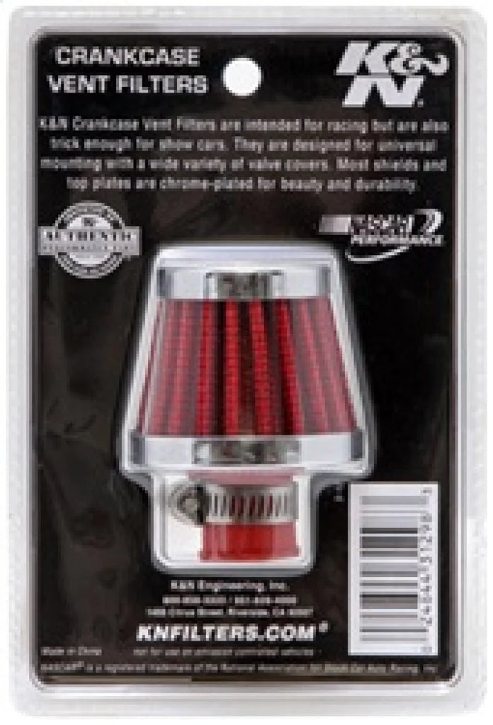 K&N 2in Base OD x .375in Flange ID x 1.75in H Rubber Base Crankcase Vent Filter - Additional View 9