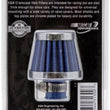 Load image into Gallery viewer, K&amp;N 2in Base OD x .375in Flange ID x 1.75in H Rubber Base Crankcase Vent Filter - Blue - Installation View