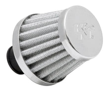 Load image into Gallery viewer, K&amp;N 2in Base OD x .375in Flange ID x 1.75in H Rubber Base Crankcase Vent Filter - White - Main Product View