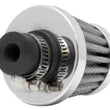 Load image into Gallery viewer, K&amp;N 2in Base OD x .375in Flange ID x 1.75in H Rubber Base Crankcase Vent Filter - White - Back View