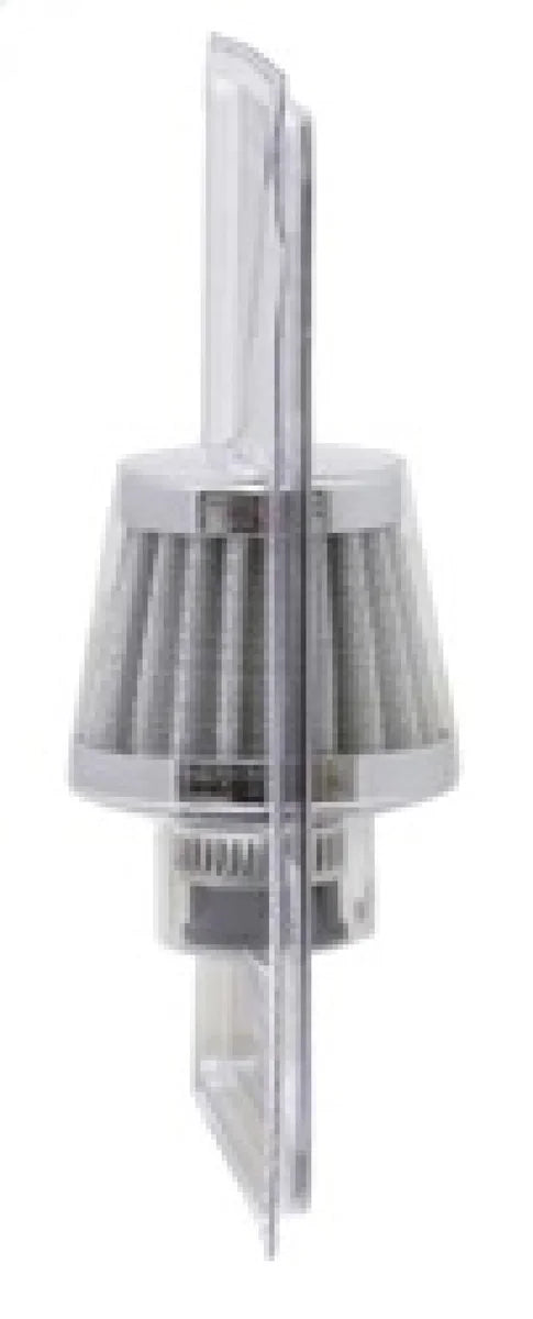 K&N 2in Base OD x .375in Flange ID x 1.75in H Rubber Base Crankcase Vent Filter - White - Additional View 6