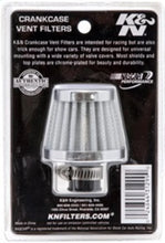 Load image into Gallery viewer, K&amp;N 2in Base OD x .375in Flange ID x 1.75in H Rubber Base Crankcase Vent Filter - White - Additional View 7