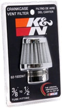 Load image into Gallery viewer, K&amp;N 2in Base OD x .375in Flange ID x 1.75in H Rubber Base Crankcase Vent Filter - White - Additional View 8