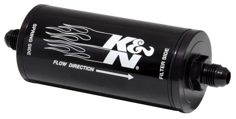K&N 2in OD x 6in L 6AN 25 Micron In-Line Fuel/Oil Filter - Main Product View