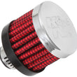 Load image into Gallery viewer, K&amp;N .315/.431 Flange 1 3/8 inch OD 1.5 inch H Clamp On Crankcase Vent Filter - Main Product View