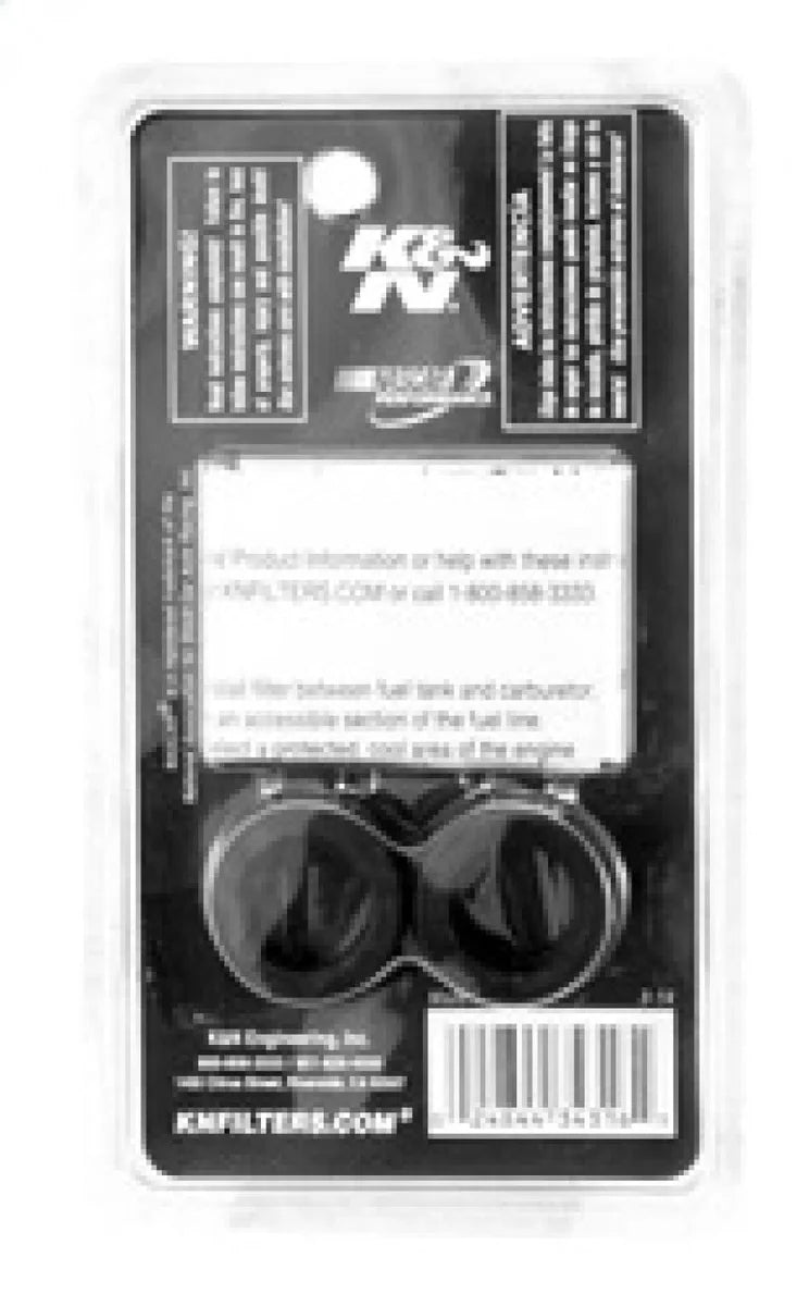 K&N 3.375in Length 1.125in OD Universal Replacement Fuel Filter - Installation View