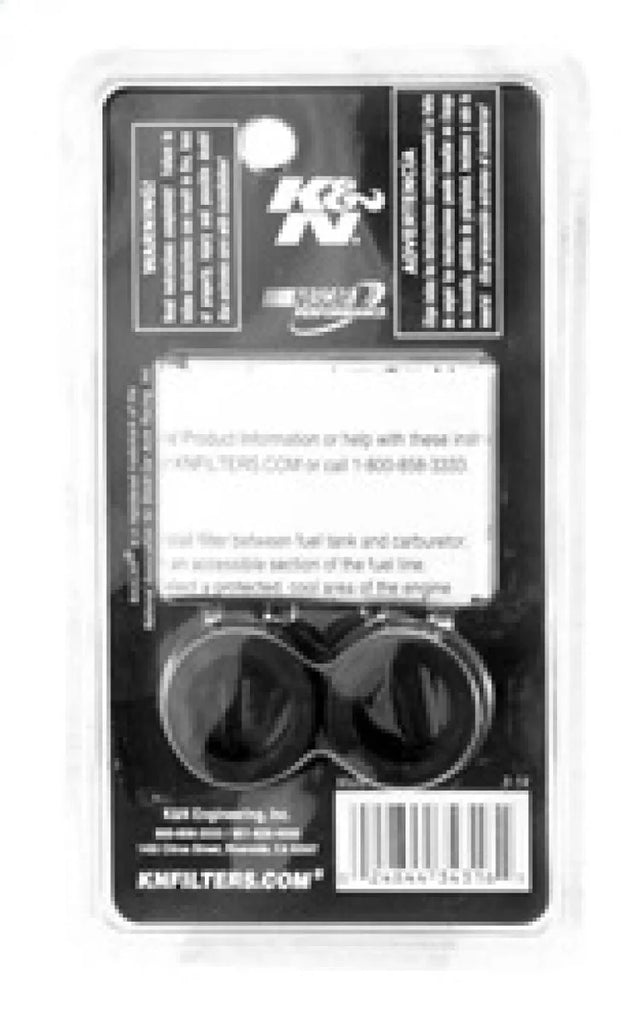 K&N 3.375in Length 1.125in OD Universal Replacement Fuel Filter - Installation View