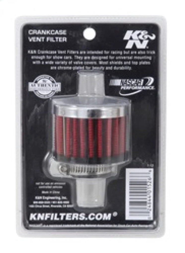 K&N 3/4 inch ID 2 inch OD 1.5 inch H Clamp On Crankcase Vent Filter - Additional View 8