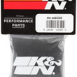 Load image into Gallery viewer, K&amp;N 4.5in Base ID x 3.5in Top ID x 6in H - Black - Round Tapered - Drycharger Air Filter Wrap - Back View