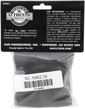 Load image into Gallery viewer, K&amp;N 4.5in Base ID x 3.5in Top ID x 6in H - Black - Round Tapered - Drycharger Air Filter Wrap - Installation View