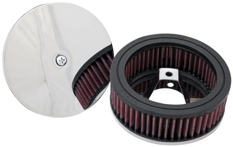 K&N 4in ID / 5.5in OD / 2in H Custom Assembly Filter designed to fit Harley-Davidson Motorcycle - Main Product View