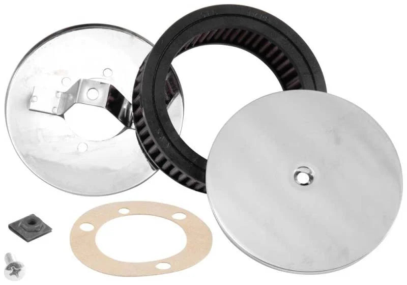 K&N 4in ID / 5.5in OD / 2in H Custom Assembly Filter designed to fit Harley-Davidson Motorcycle - Detail View