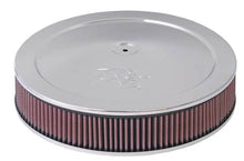 Load image into Gallery viewer, K&amp;N 5-1/8in / 14in ID X 1.5in O/S Flat Base Air Cleaner Assembly - Main Product View