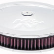 Load image into Gallery viewer, K&amp;N 5 1/8in Flange 11in OD 3 1/4in Height w/ Vent Custom Air Cleaner Assembly - Main Product View