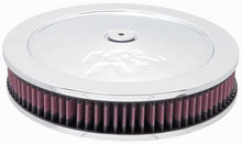 Load image into Gallery viewer, K&amp;N 5 1/8in Flange 11in OD 3 1/4in Height w/ Vent Custom Air Cleaner Assembly - Main Product View