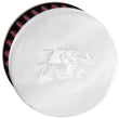 Load image into Gallery viewer, K&amp;N .5in Flange ID x 3in OD x 3.25in H Rubber Base Crankcase Vent Filter - Back View