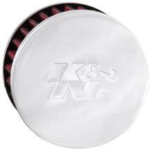 Load image into Gallery viewer, K&amp;N .5in Flange ID x 3in OD x 3.25in H Rubber Base Crankcase Vent Filter - Back View