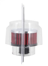 Load image into Gallery viewer, K&amp;N .5in Flange ID x 3in OD x 3.25in H Rubber Base Crankcase Vent Filter - Installation View