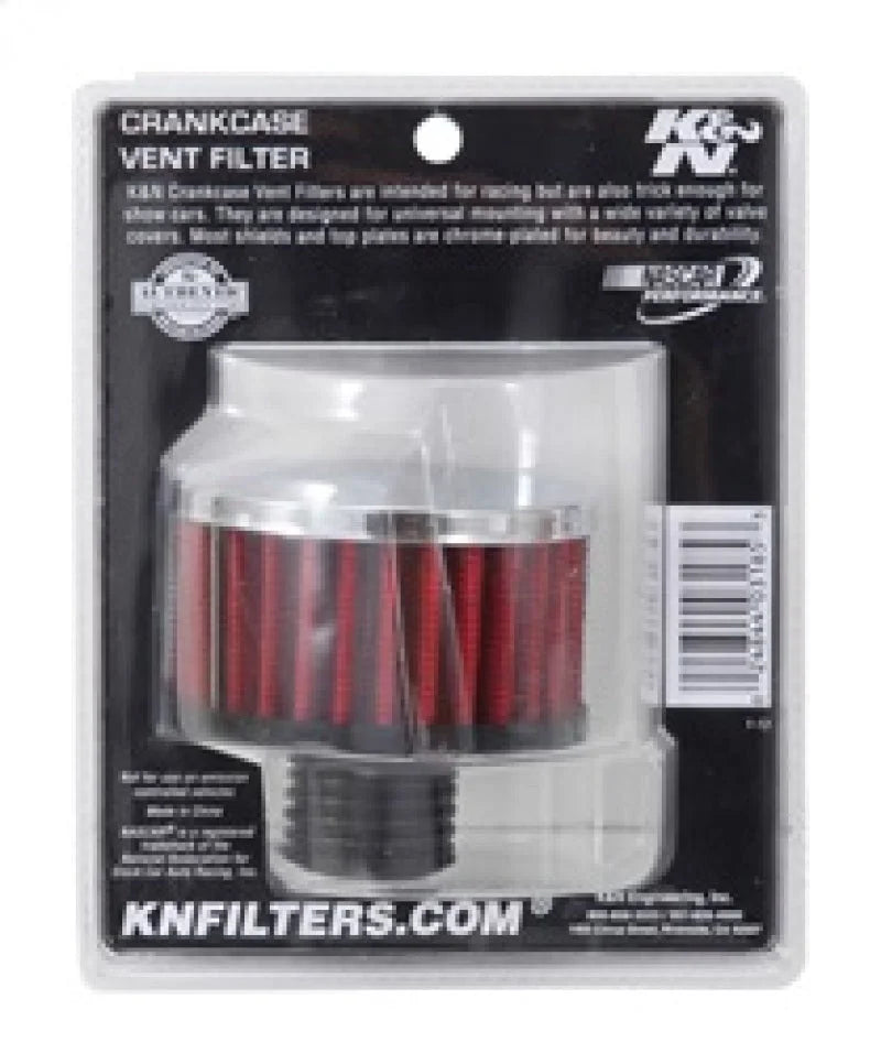 K&N .5in Flange ID x 3in OD x 3.25in H Rubber Base Crankcase Vent Filter - Additional View 8