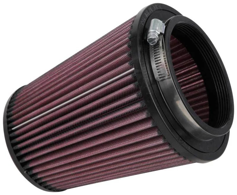 K&N 6 inch OD-Base 4 1/2 inch OD-Top 7 Inch H Round Tapered Universal Air Filter - Side View