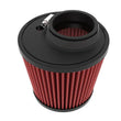 Load image into Gallery viewer, K&amp;N 60mm Flg 113mm X 132mm B-Od 84mm X 89mm T-Od 1121mm H - Side View