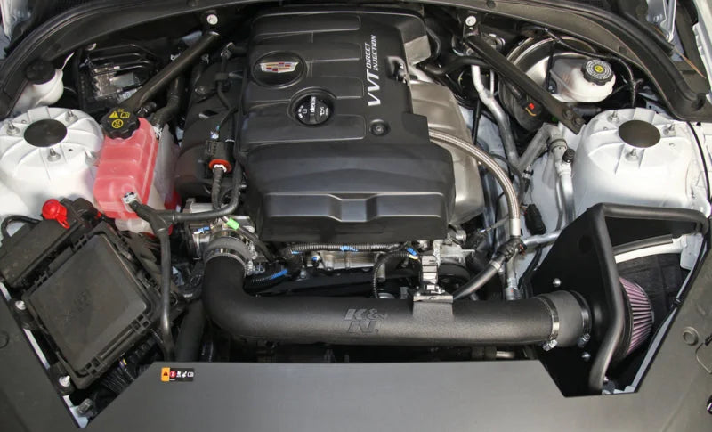 K&N 63 Series AirCharger Performance Intake Kit 13-15 Cadillac ATS 2.5L L4 F/I - Side View