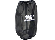 Load image into Gallery viewer, K&amp;N 6.625in Base ID / 5.25in Top ID / 9.5in H Round Tapered Black Drycharger Air Filter Wrap