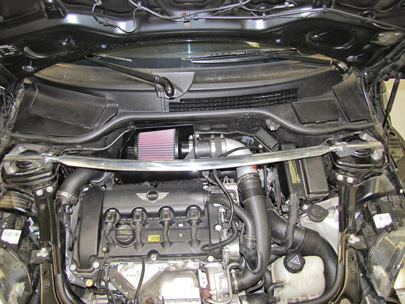 K&N 69 Series Typhoon Kit 11-13 Mini Cooper John Cooper Works 1.6L L4 Performance Intake Kit - Back View