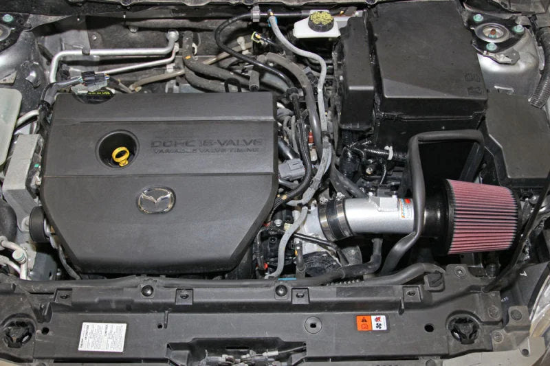 K&N 69 Series Typhoon Performance Intake Kit 2011-13 Mazda 3 L4-2.0L - Back View