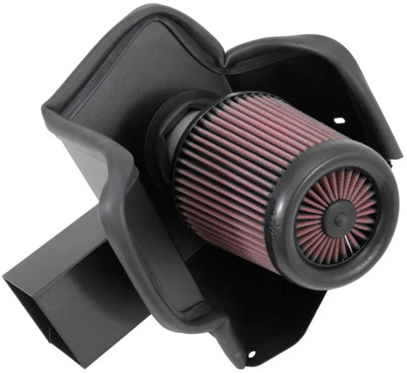 K&N 69 Series Typhoon Performance Intake Kit - Silver for 13-14 Nissan Altima 2.5L L4 - Installation View