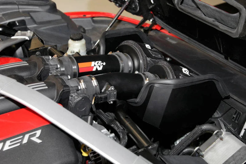 K&N 69 Series Typhoon Performance Intake Kit for 2013 Dodge Viper/SRT Viper 8.4L V10 - Side View