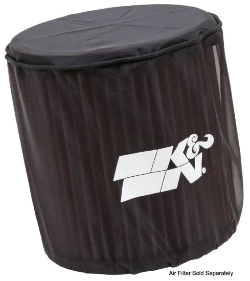 K&N 6in ID x 6inH Closed Top Black Drycharger Air Filter Wrap - Side View
