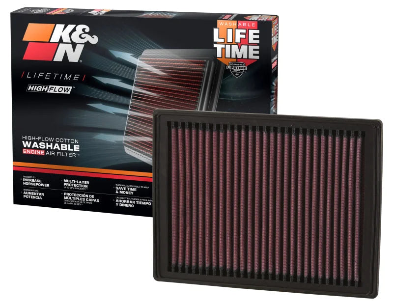 K&N 7/2004-2006 Mini Cooper Base (non S) A/T ONLY & 06/2002-2004 Mini Cooper Base (non S) M/T ONLY D - Side View