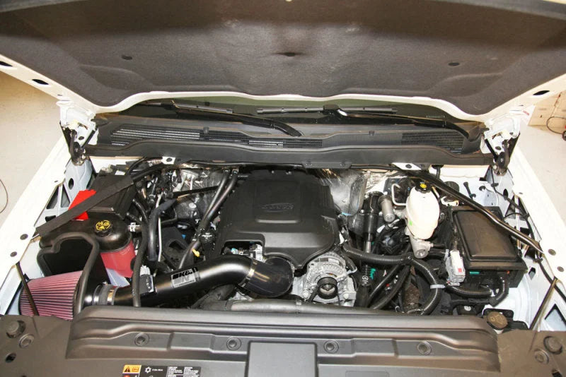K&N 77 Series Performance Intake Kit for 2015 Chevrolet Silverado/GMC Sierra 2500/3500 6.0L V8 - Installation View