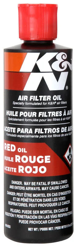 K&N 8 oz. Squeeze Air Filter Oil - Back View
