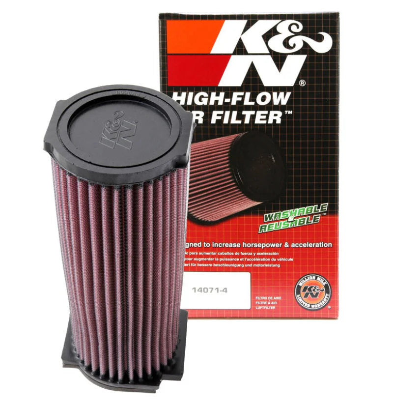 K&N  87-04 Yamaha YFM350X Warrior / 94-05 YFM350FX Wolverine / 98-01 YFM600 Grizzly Air Filter - Side View