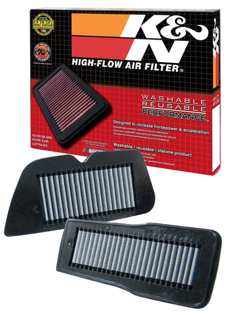 K&N 87-09 Suzuki VS1400 Intruder Air Filter (2 Per Box) - Side View